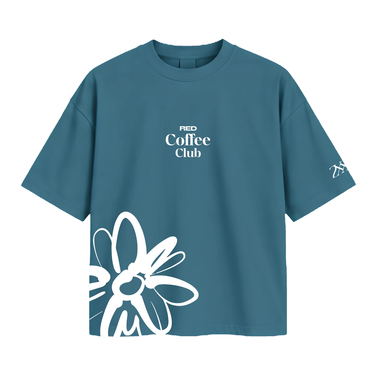 Franela Coffee Club RCx, color Azul, vista frontal